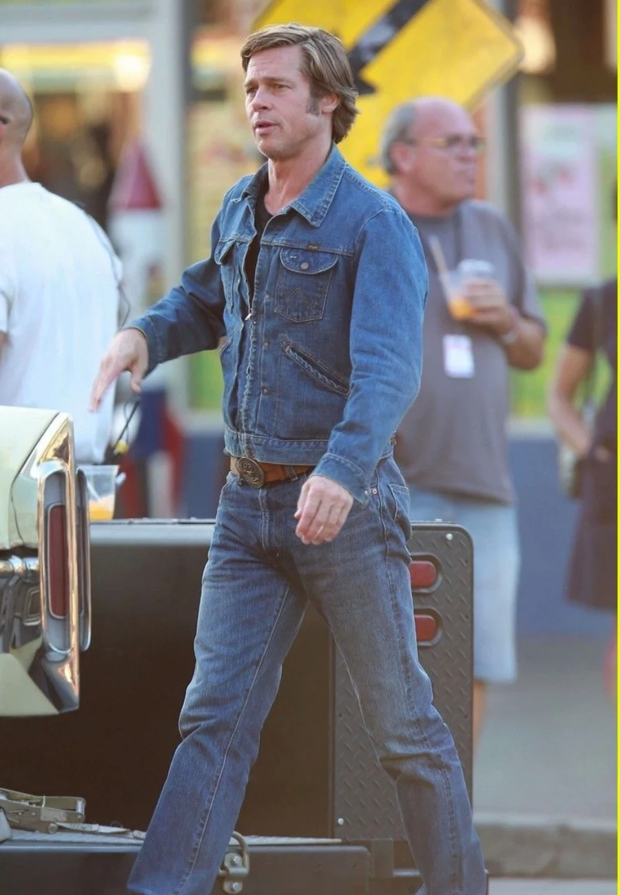 Man wearing denim jacket and jeans